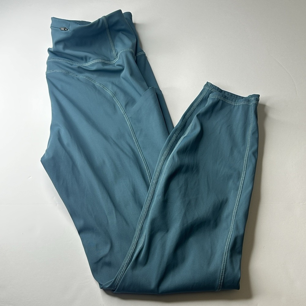 Vuori Studio Pocket Leggings Women's Size S Teal Athletic 7/8 Ankle Yoga